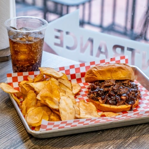 Beef Brisket Sandwich Combo.